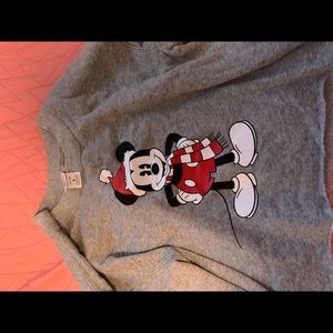 mickey mouse disney cropped sweater